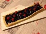 Tarte croustillante myrtilles framboises