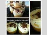 Tiramisu poire caramel beurre salé