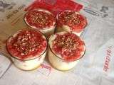 Verrine mangue fraise