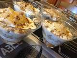 Verrine poire ricotta noisettes