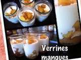 Verrines mangues caramélisées speculoos