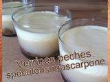 Verrines Peches Speculoos Mascarpone