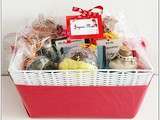 Panier de cadeaux gourmands