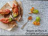 Beignets de Fleurs de Courgette au Curcuma