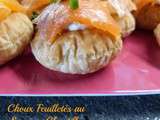 Choux Feuilletés au Saumon Chantilly Ciboulette