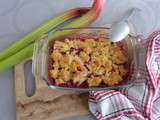 Crumble Framboises et Rhubarbe, Touche de Coco