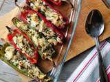 Piments (ou Poivrons) Farcis aux Poisson, Herbes et Epices