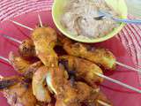 Poulet Satay de Malaisie ou d'Indonésie (Sate Ayam)