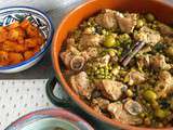 Tajine d'Agneau aux Pois Chiche et aux Petits Pois