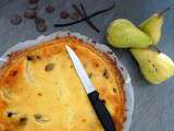 Tarte aux Poires et à la Ricotta, Chocolat et Vanille Bleue