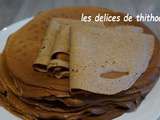 Crêpes à la farine de châtaigne