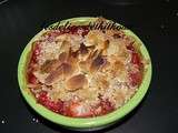 Crumble de fraises amandes