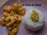 Curry de crevettes