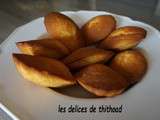 Madeleines au miel et fleur d'oranger au i'cookin