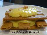 Mille feuilles de Gavottes à la crème de citron