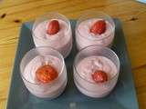 Mousse aux fraises et mascarpone