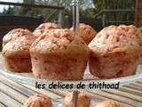 Muffins aux pralines roses