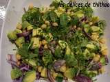 Salade de pois chiches et avocats