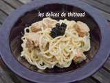 Spaguettis au foie gras et truffes (bataille food #78)