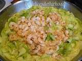 Tagliatelles de courgettes aux crevettes