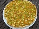 Tarte à la julienne de légumes et poisson