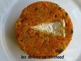 Tatin de carottes et camembert