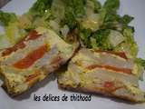 Terrine de topinambours, mozzarella et tomates