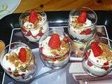 Verrine de fraises au mascarpone