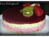 Bavarois aux framboises&pistaches