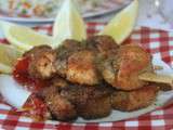 Brochettes de saumon