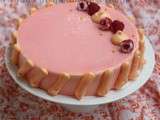 Entremet Vanille framboises et mangue pour Octobre Rose