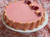 Entremet Vanille framboises et mangue