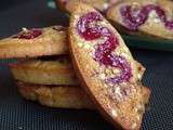 Financiers aux pralin et framboises