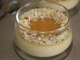 Panna-cotta (sans gélatine ni agar agar ) à la confiture de lait