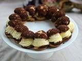 Paris-Brest coco-chocolat et fruits exotiques