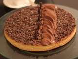 Tarte au chocolat et caramel au beurre salé