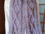 Echarpe mauve en laine et mohair - Le blog de madalen