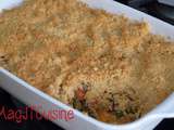 Crumble salé aux Courgettes, tomates