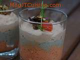 Verrine de mousse de Ratatouille