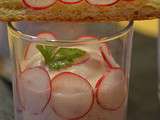 Verrine de Radis rose