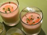 Verrine pamplemousse, crevette