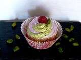 Cupcake pistache framboise