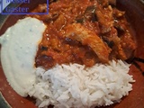 Curry d’aubergine au poulet