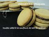 Double sablé à la confiture de lait au praliné