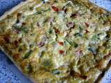 Quiche aux légumes , fromage et jambon