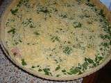 Quiche  jambon-fromage et herbes fraiches du potager