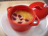 Petits clafoutis citron - framboise