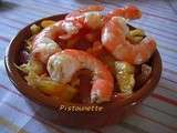 Salade de crevettes aux agrumes