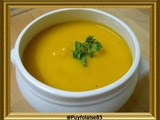 Velouté de potimarron, carottes et lait d'amande