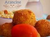 Arancini aux crevettes et parmigiano